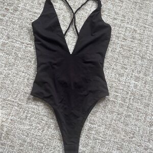 Black Strappy Bodysuit
